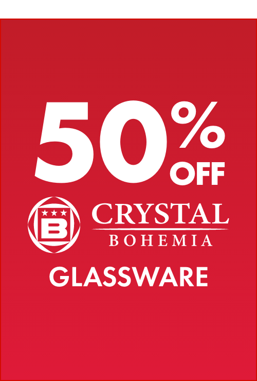 50% OFF Crystal Bohemia Glassware