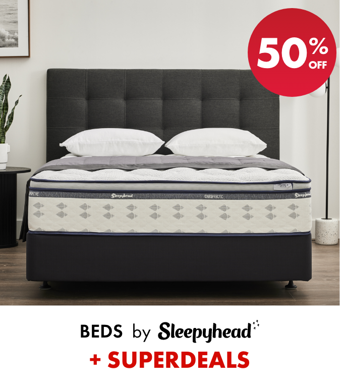 50% OFF Beds by Sleepyhead + SUPERDEALS
