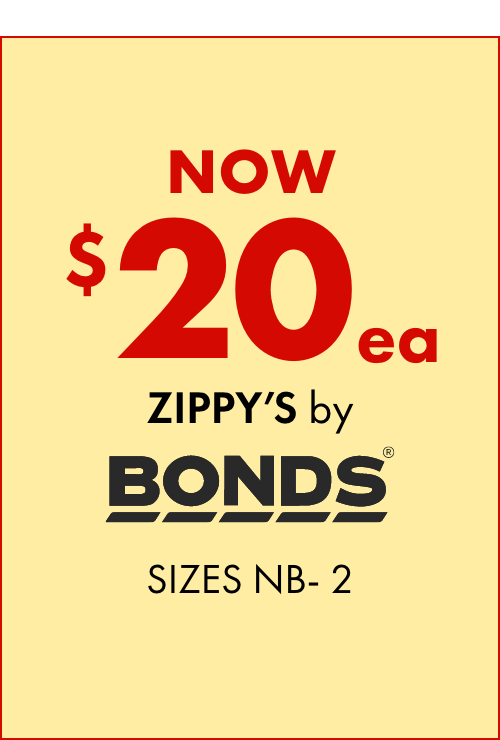 NOW $20 Zippy's by Bonds NB- 2