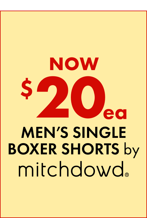 NOW $20ea Men's Single Boxer Shorts by Mitchdowd