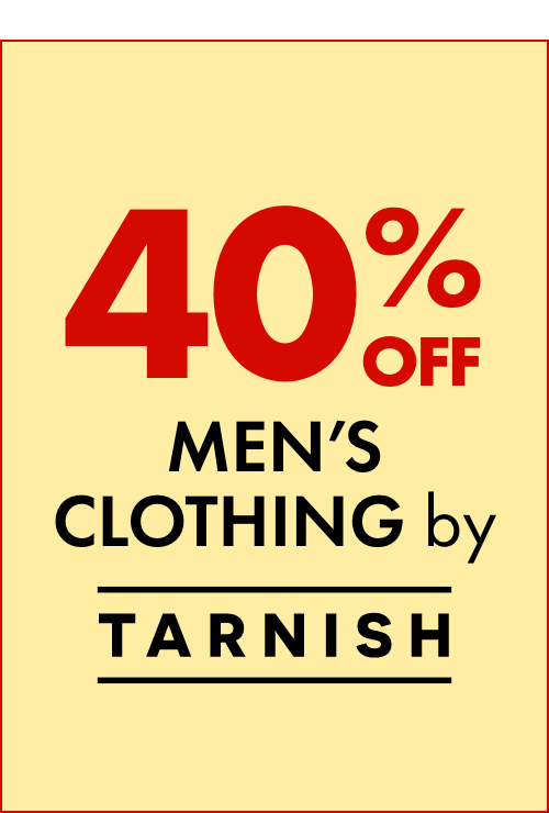 40% OFF Men's Clothing by Tarnish