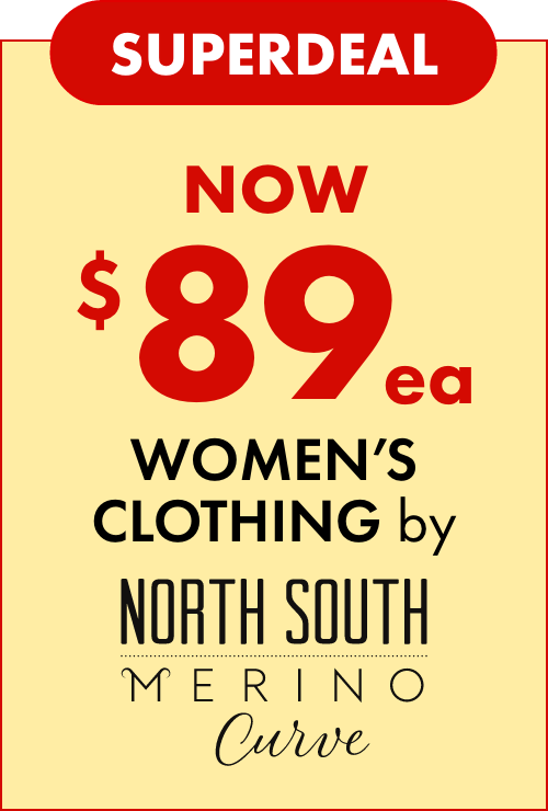 Superdeal NOW $89ea Women's Clothing by North South Curve