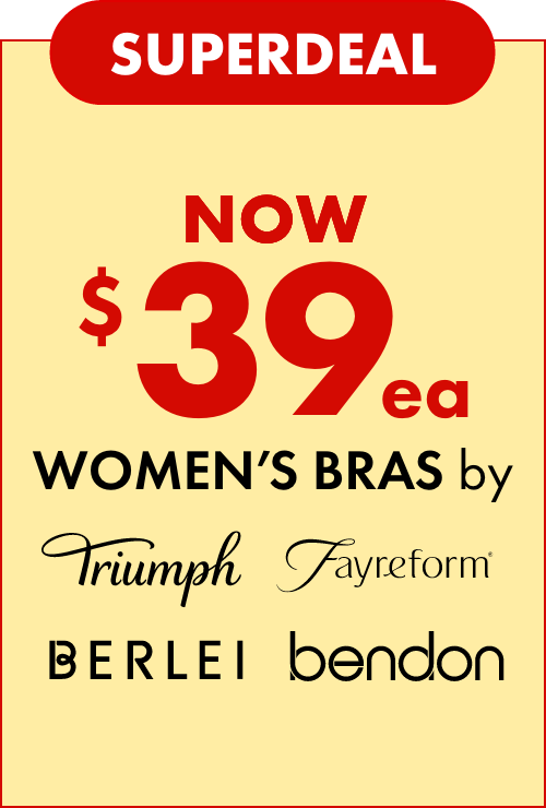 SUPERDEAL NOW $39 Women's Bras by Triumph, Fayrefrom, Berlei, Bendon