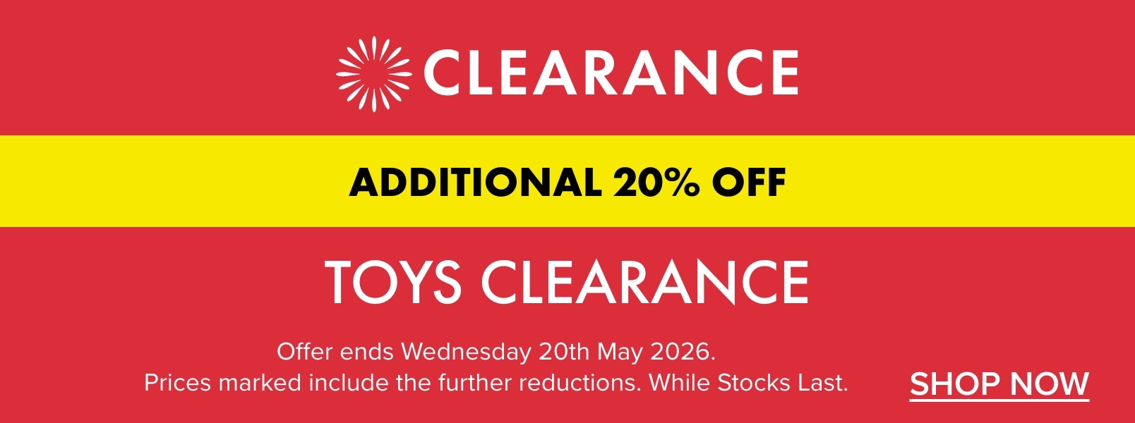 Additional 20% OFF Toys Clearance