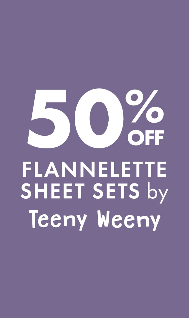 50% OFF Flannelette Sheet Sets by Teeny Weeny