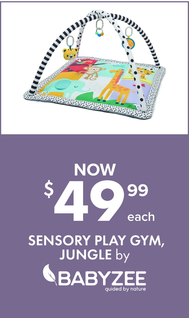 NOW $49.99 Sensory Play Gym, Jungle by Babyzee