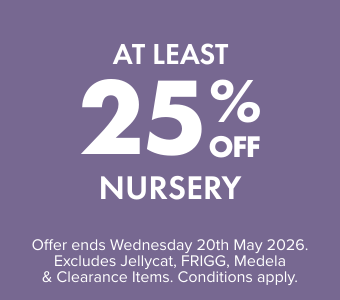 At least 25% off Nursery