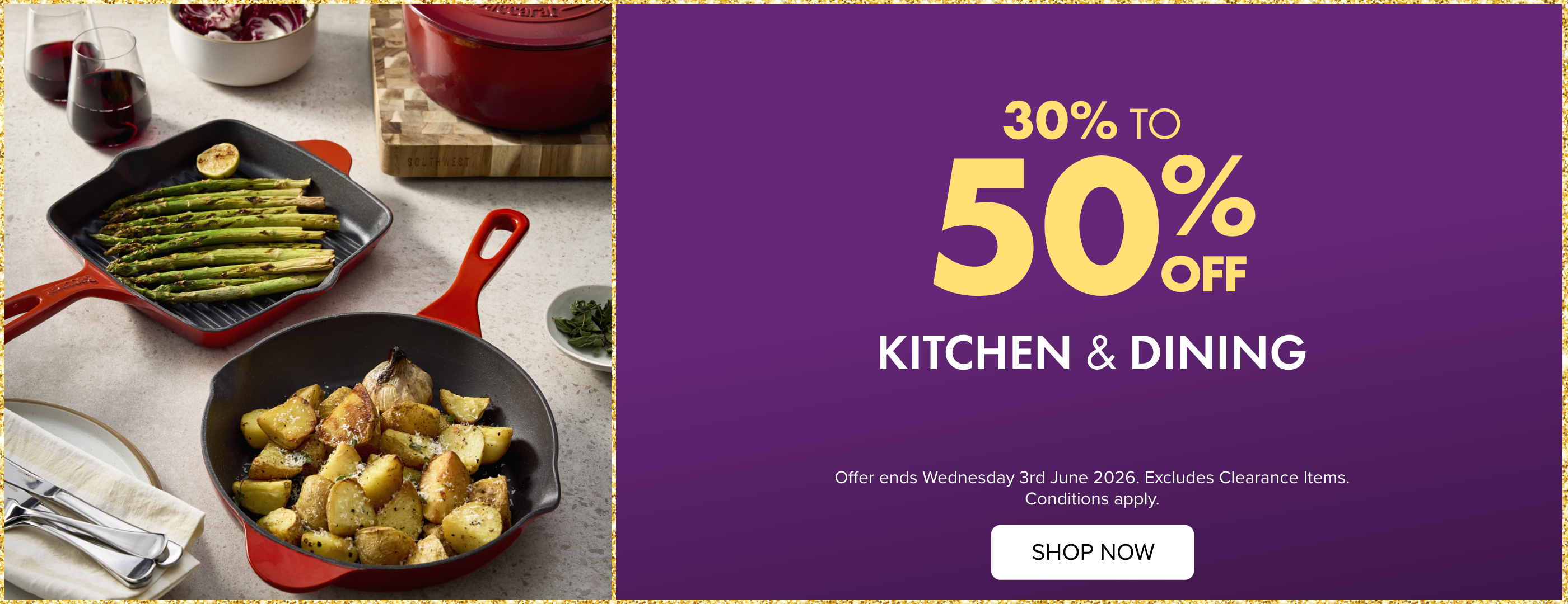 30-50% OFF Kitchen & Dining