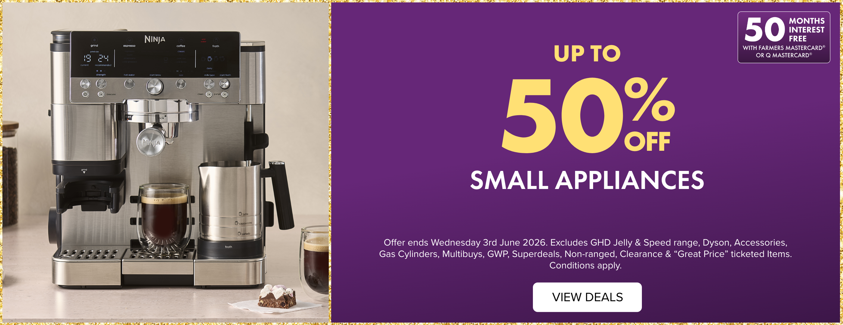UP TO 50% OFF Small Appliances