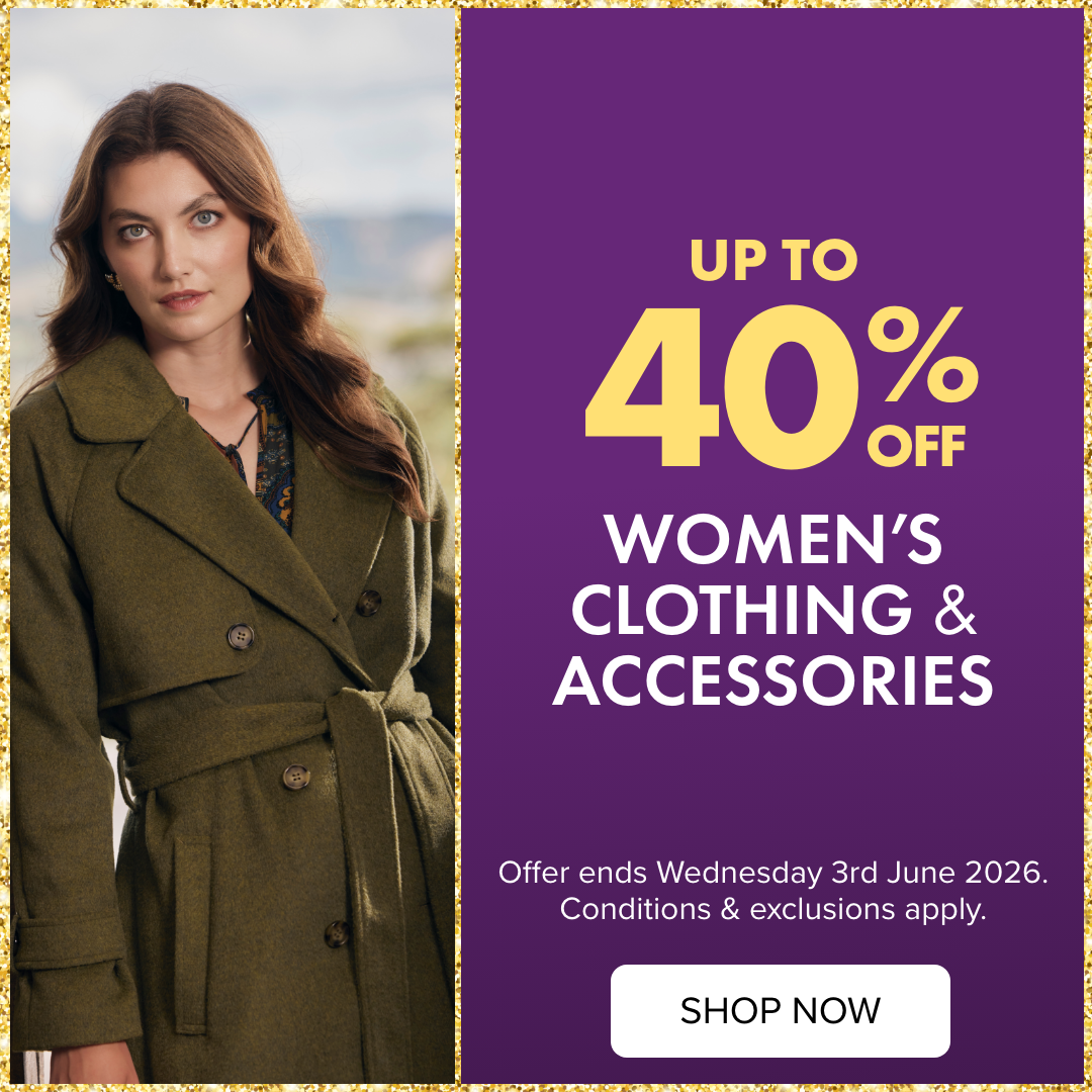 Up To 40% OFF Women's Clothing & Accessories