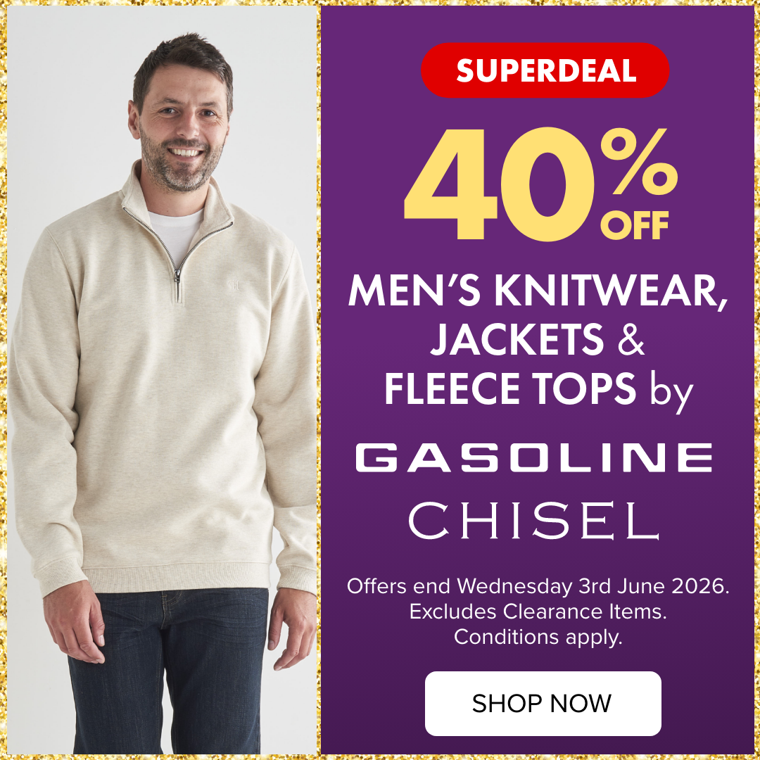 40% OFF Men's Knitwear, Jackets & Fleece Tops by Gasoline Chisel