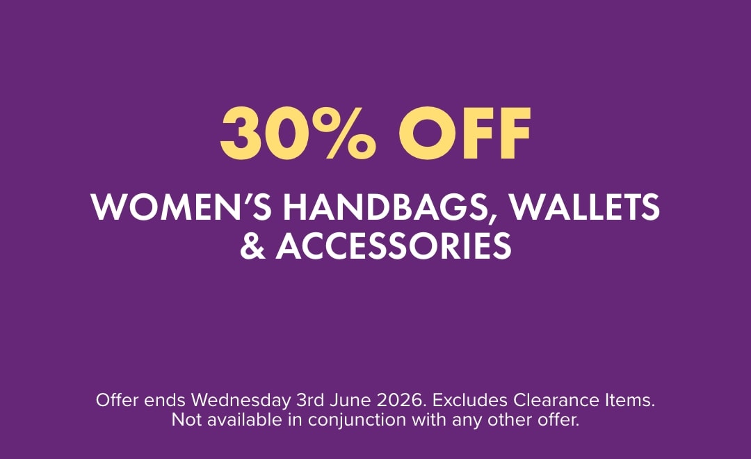30% OFF Women's Handbags, Wallets & Accessories