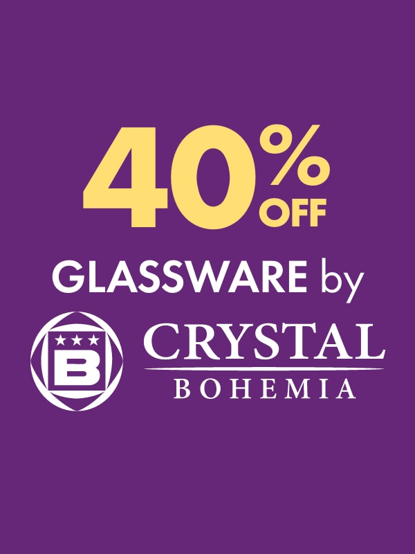 40% OFF Glassware by Crystal Bohemia