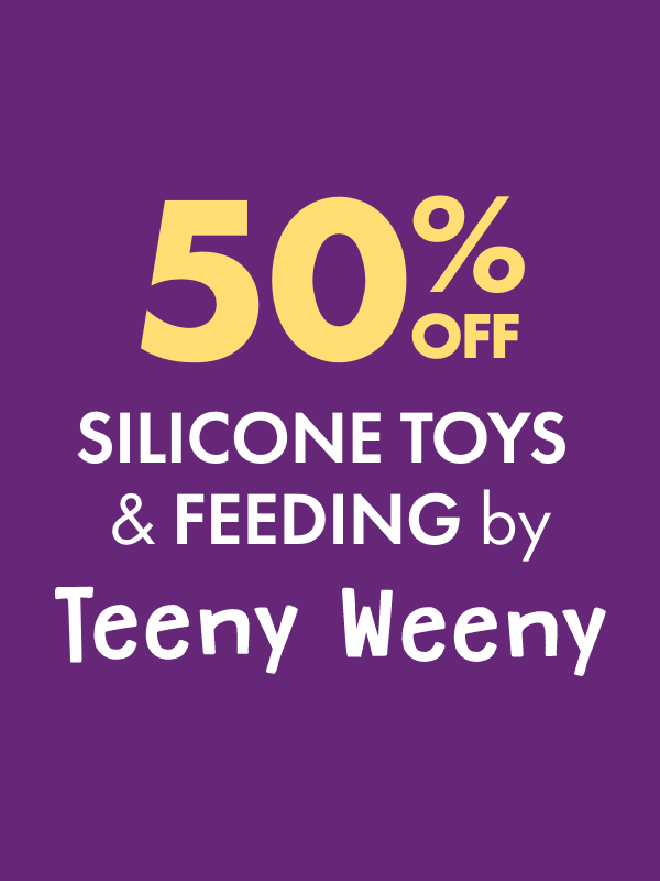 50% OFF Silicone Range Toys & Feeding by Teeny Weeny