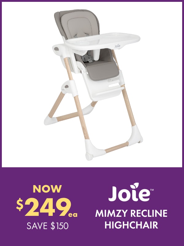 NOW $249 Mimzy Recline Highchair, Walnut Wood by Joie