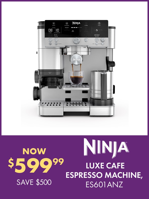 NOW $599.99 SAVE $500 Ninja Luxe Cafe Espresso Machine, ES601ANZ