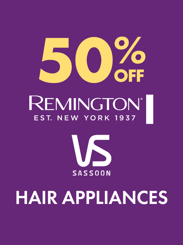 50% OFF Remington & VS Sassoon Hair Appliances