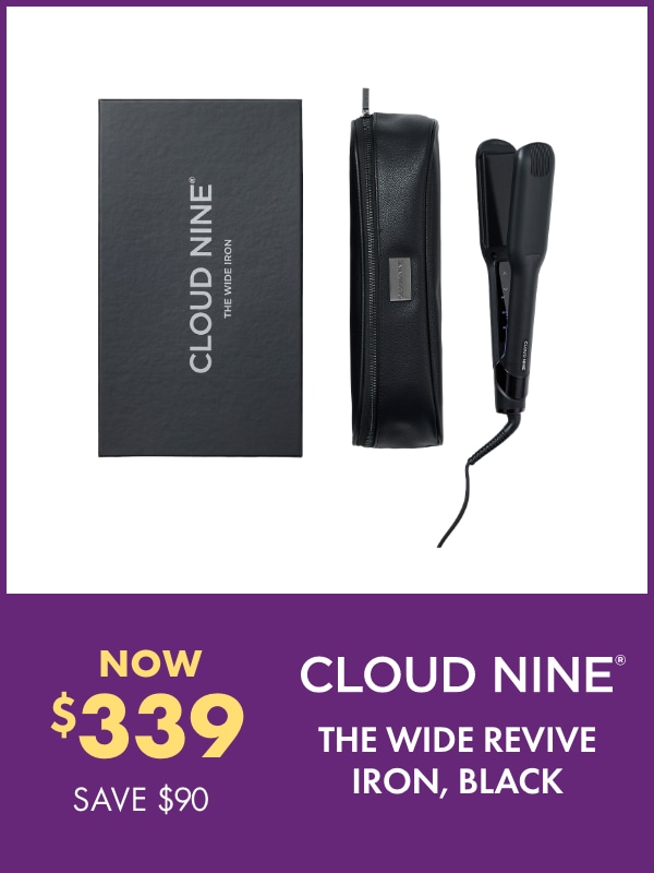 NOW $339 SAVE $90 Cloud Nine The Wide Revive Iron, Black