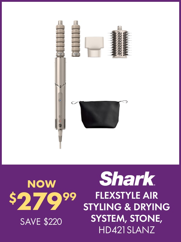 NOW $279.99 SAVE $220 Shark FlexStyle Air Styling & Drying System, Stone, HD421SLANZ