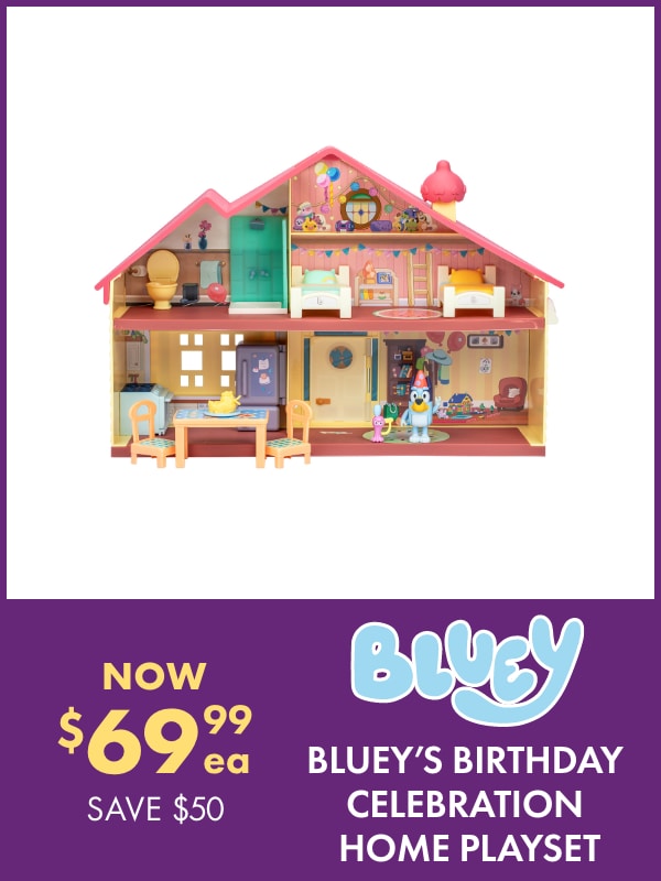 Now $69.99ea Bluey's Birthday Celebration Home Playset by BLUEY