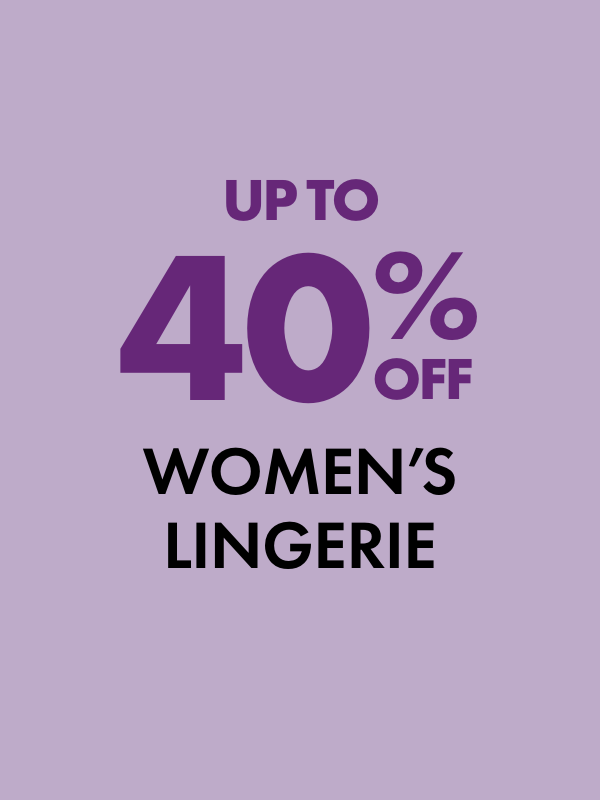 Up to 40% Off Women's Lingerie