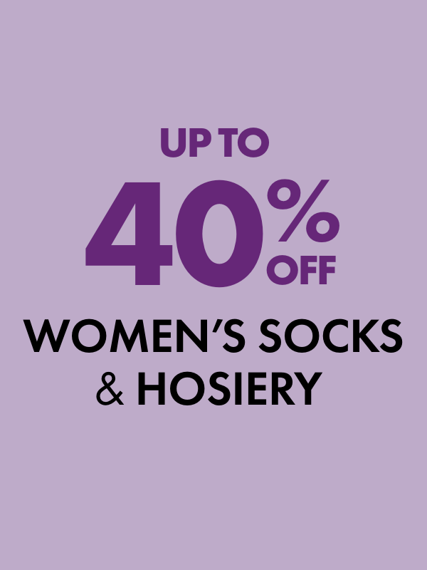 Up to 40% Off Women's Socks & Hoisery