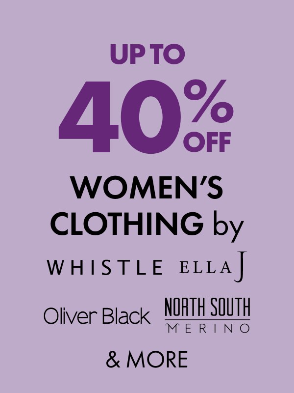 Upto 40% Off Women's Clothing by Whistle, Ella J, Oliver Black, North South Merino & More