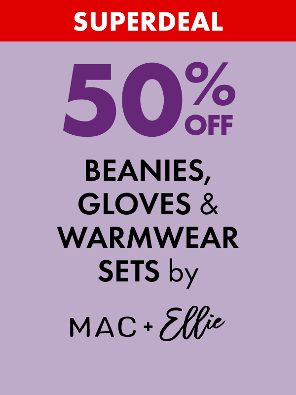 SUPERDEAL 50% OFF Beanies, Gloves & Warmwear Sets