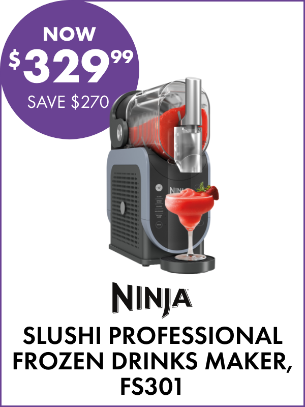 NOW $329.99 SAVE $270 Ninja Slushi Professional Frozen Drinks Maker, FS301