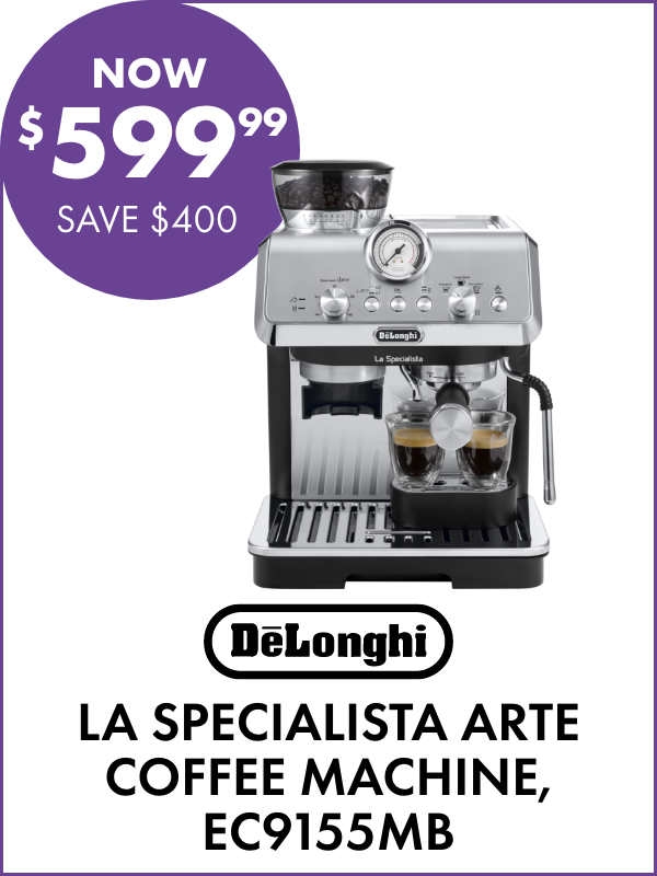 NOW $599.99 SAVE $400 DeLonghi La Specialista Arte Coffee Machine, EC9155MB