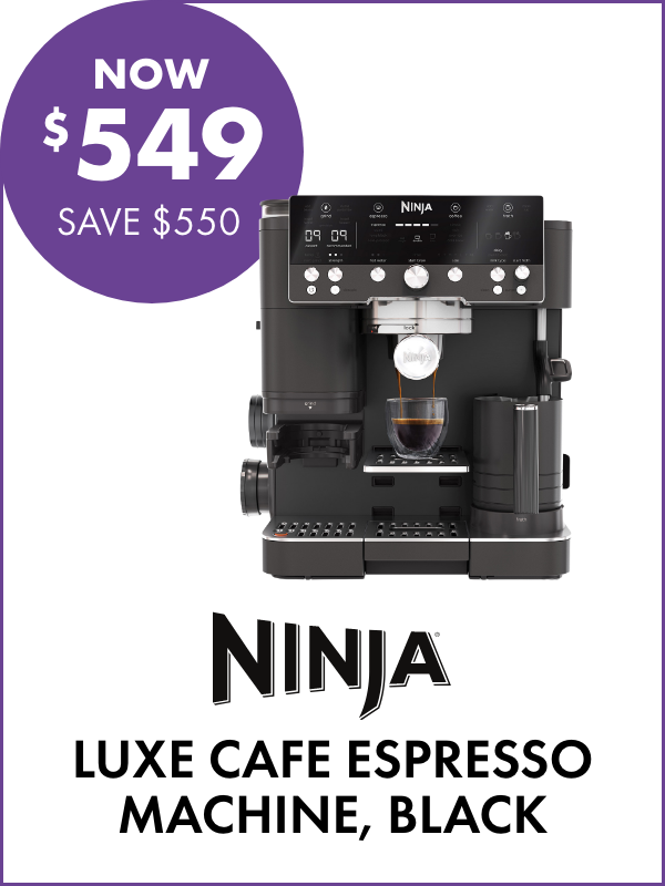 NOW $549 SAVE $550 Ninja Luxe Cafe Espresso Machine, Black