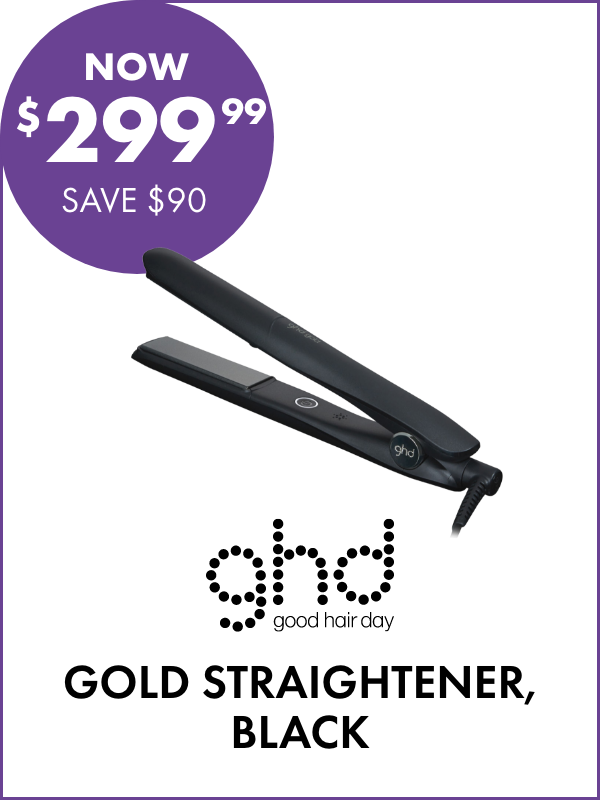 NOW $299.99 SAVE $90 ghd Gold Straightener, Black