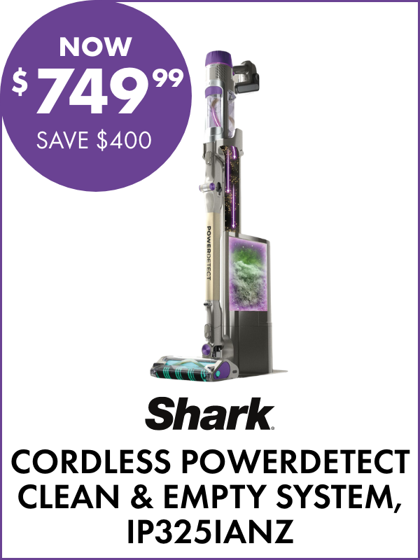 NOW $749.99 SAVE $400 Shark Cordless PowerDetect Clean & Empty System, IP325IANZ