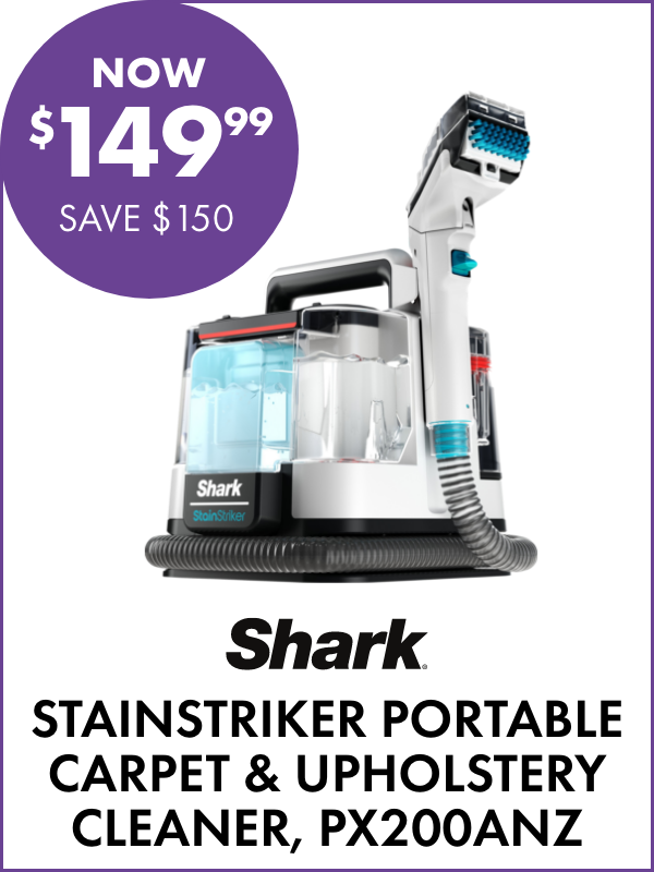 NOW $149.99 SAVE $150 Shark StainStriker Portable Carpet & Upholstery Cleaner, PX200ANZ