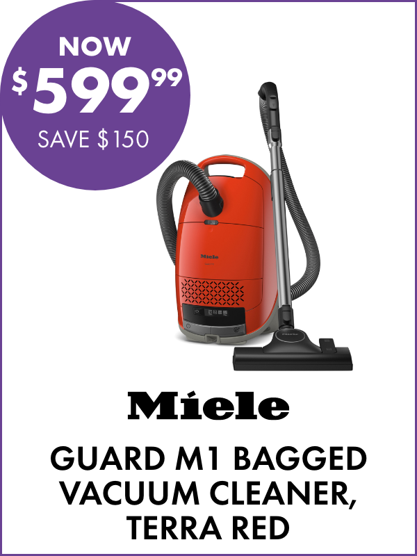 NOW $599.99 SAVE $150 Miele Guard M1 Bagged Vacuum Cleaner, Terra Red