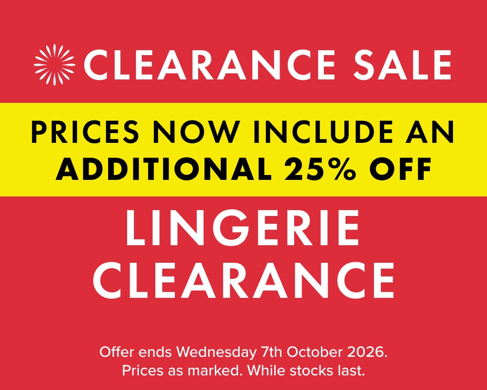 Lingerie Clearance