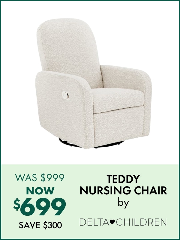 Teddy Nursing Chair by Delta Children - NOW $699, WAS $999 - Save $300