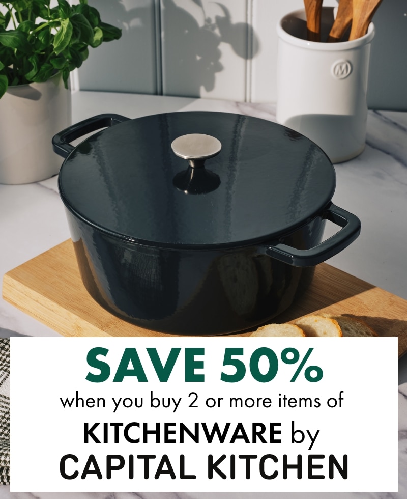 SAVE 50% when you buy 2 or more items of Kitchenware by Capital Kitchen
