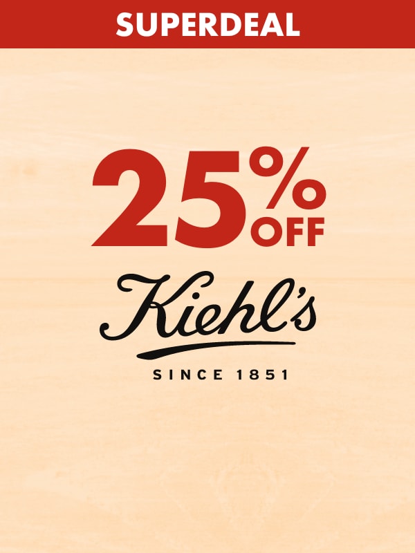 SUPERDEAL 25% off Kiehls