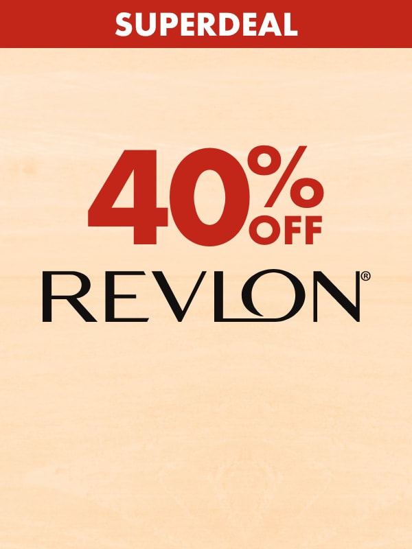 SUPERDEAL 40% off Revlon