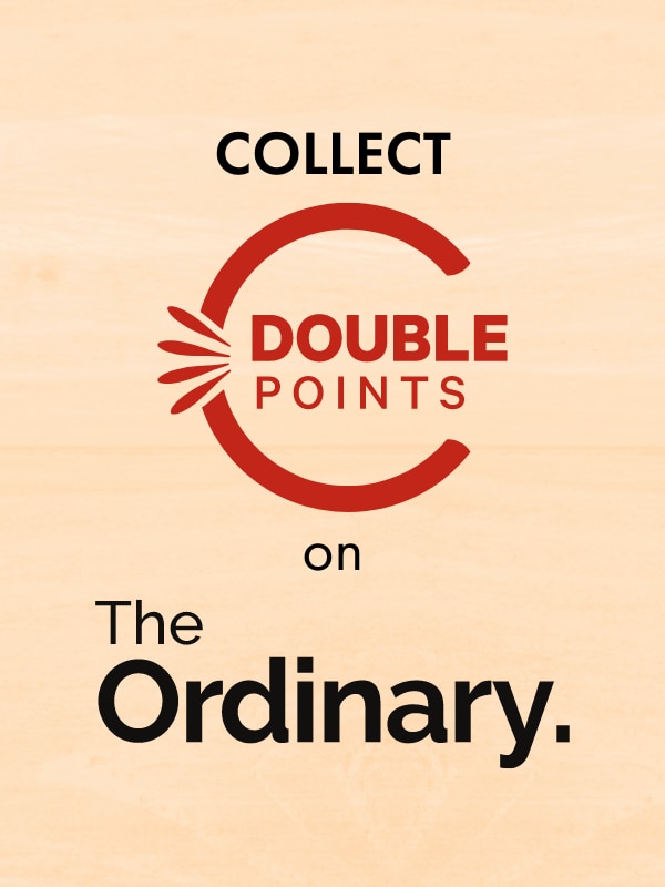 Collect Double Club Points on The Ordinary