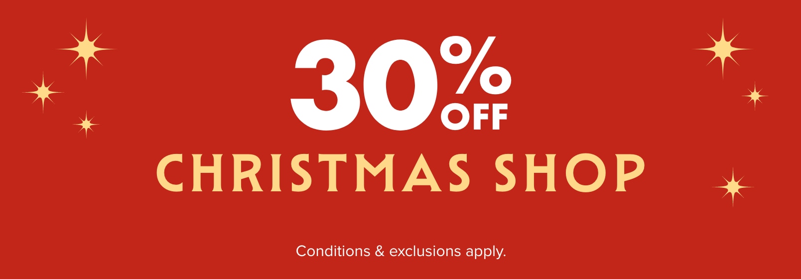30% OFF Christmas Shop