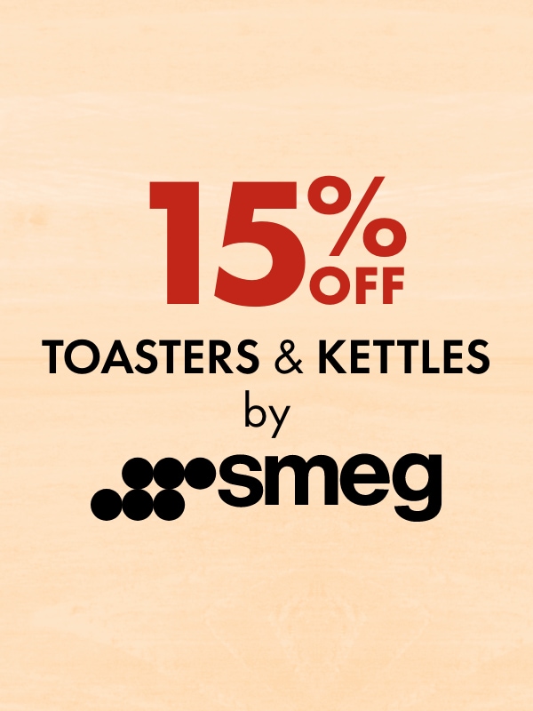 15% OFF Smeg Toasters and Kettles