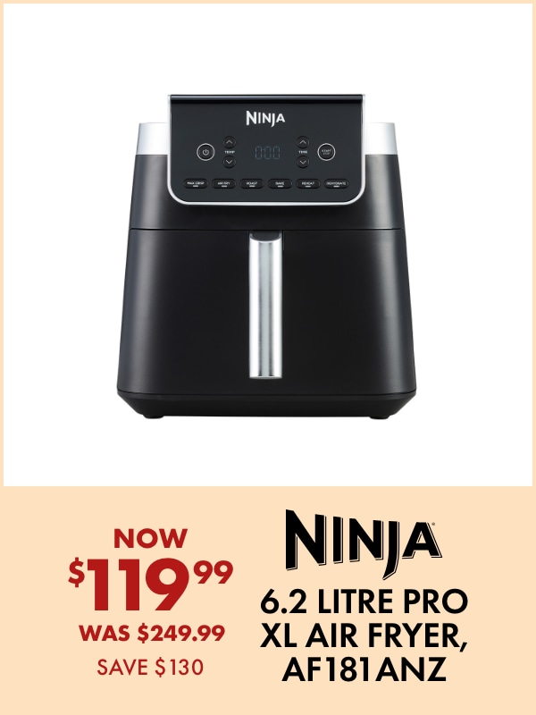 Ninja 6.2 Litre Pro XL Air Fryer, AF181ANZ – Now $119.99