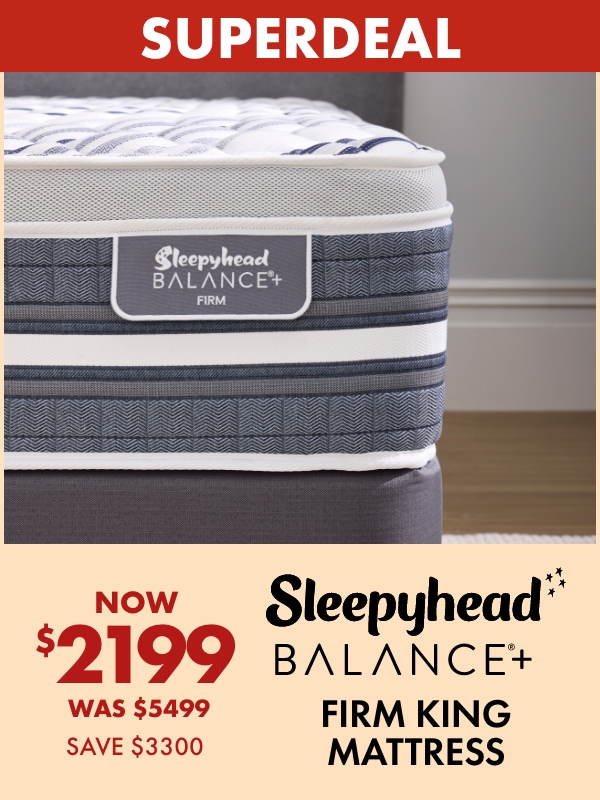 NOW $2199 Sleepyhead Balance+ Firm King Mattress