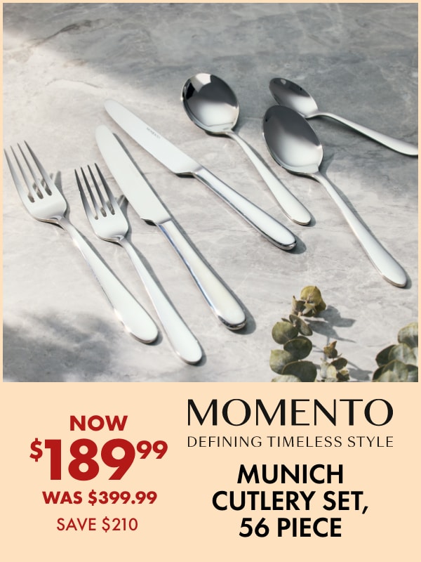 NOW $189.99 Munich S56 Cutlery Set by Momento