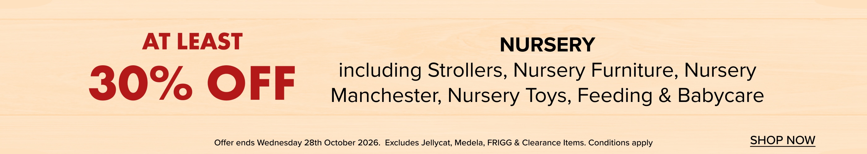 Atleast 30% OFF Nursery