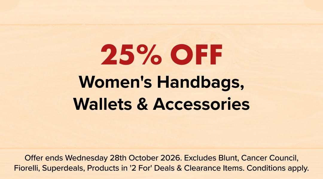 25% OFF Women's Handbags, Wallets & Accessories