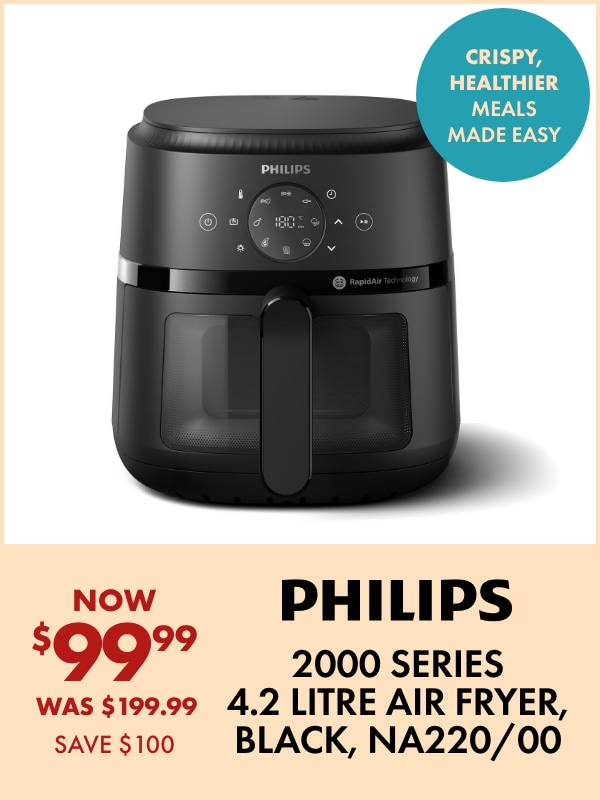 Philips 2000 Series 4.2 Litre Air Fryer, Black, NA220/00