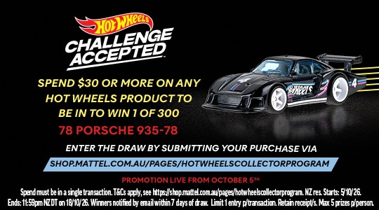 Spend $30 or more on any Hot Wheels product to be in to win 1 of 300 78 Porsche 935-78